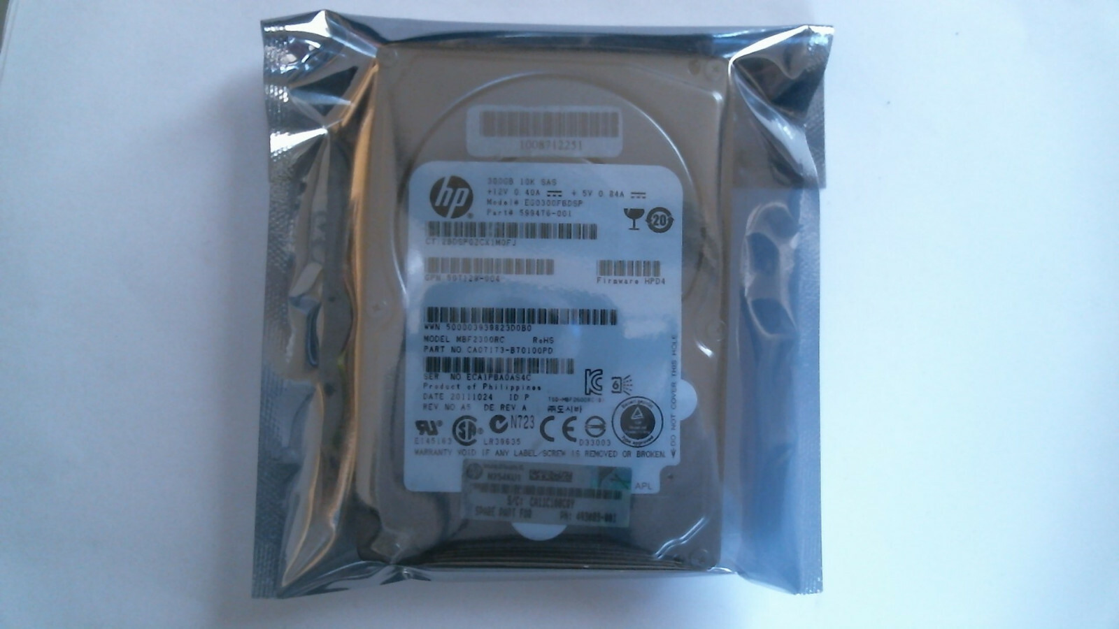 300GB SAS TOSHIBA/HP/IBM MBF2300RC/EG0300FBDSP Hard Drive NEW ⭐️⭐️⭐️⭐️