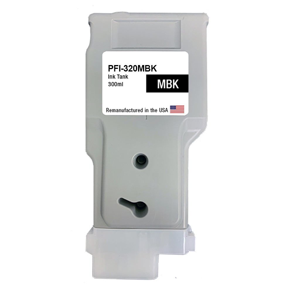 Replacement Ink Cartridge Compatible with Canon PFI-320 300ml Matte Black-USA