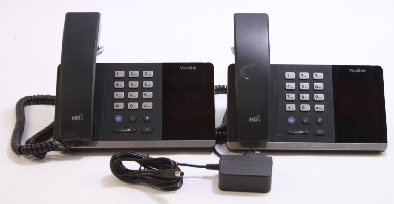 Lot of 2 YeaLink Model MP50 Business USB Phones READ Powered On AS IS