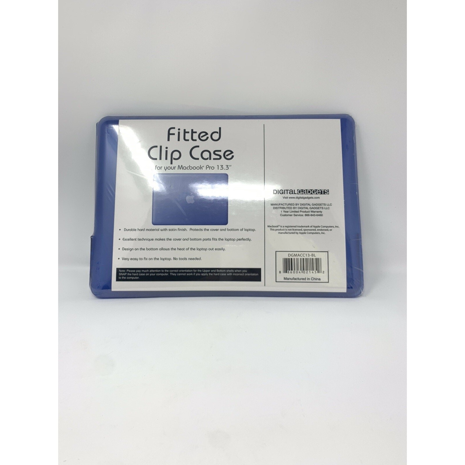 New Digital Gadgets Fitted Clip Case For Your 13.3” MacBook Pro Blue