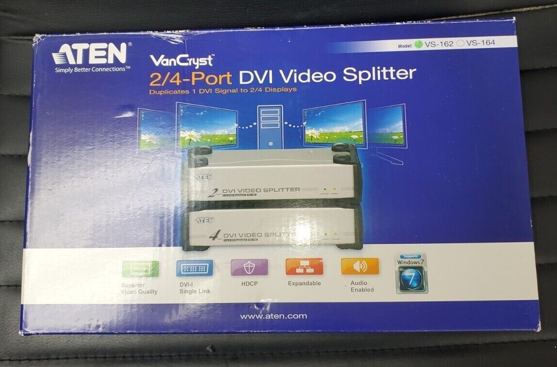 Aten VS162 2 Port DVI Video/Audio Splitter