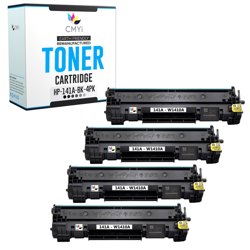 CMYi 4-Pack Replacement 141A Printer Toner Cartridges for HP LaserJet MFP M142w