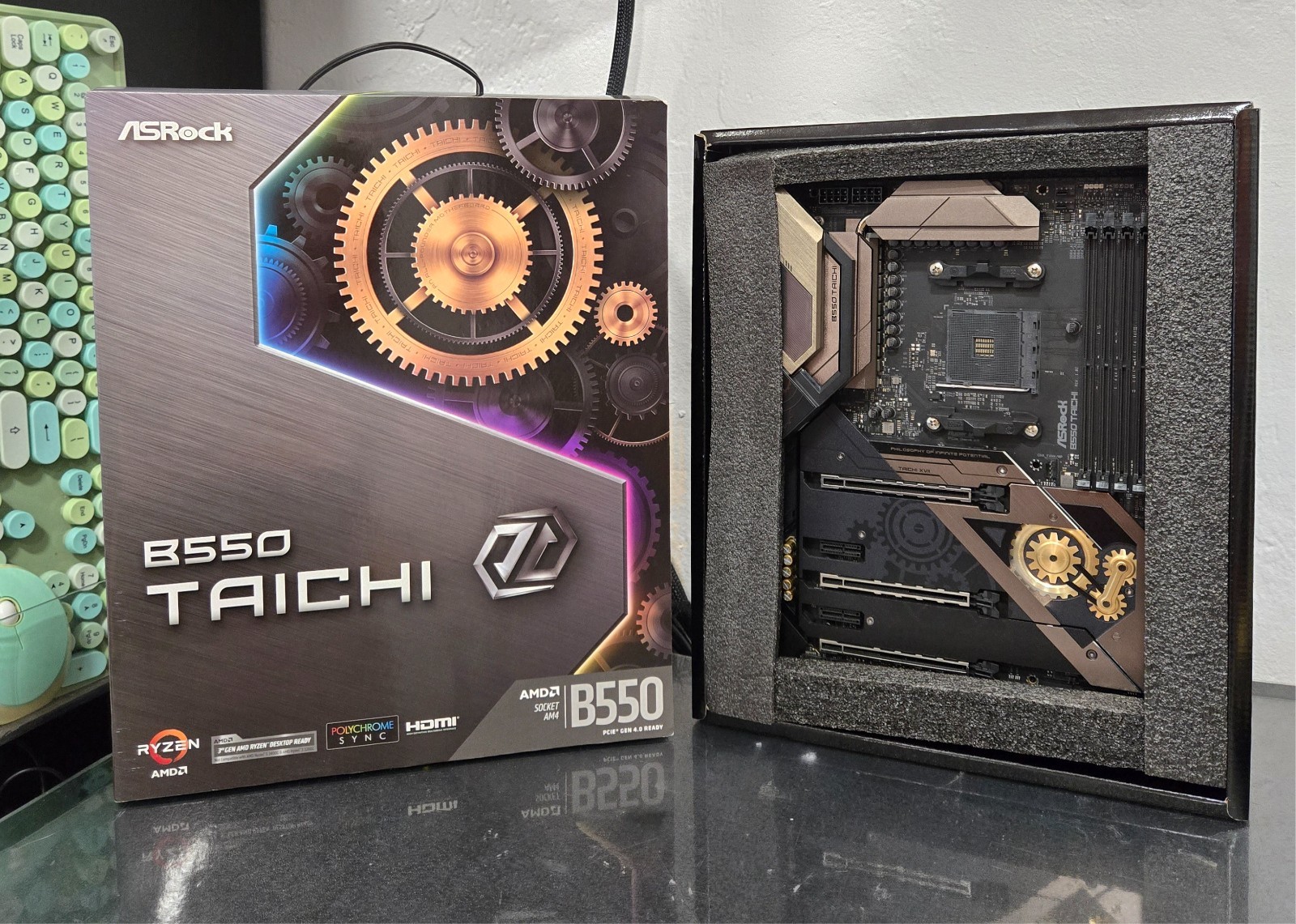 ASRock B550 Taichi Socket AM4, AMD Ryzen Processors Motherboard *Read Desc.*