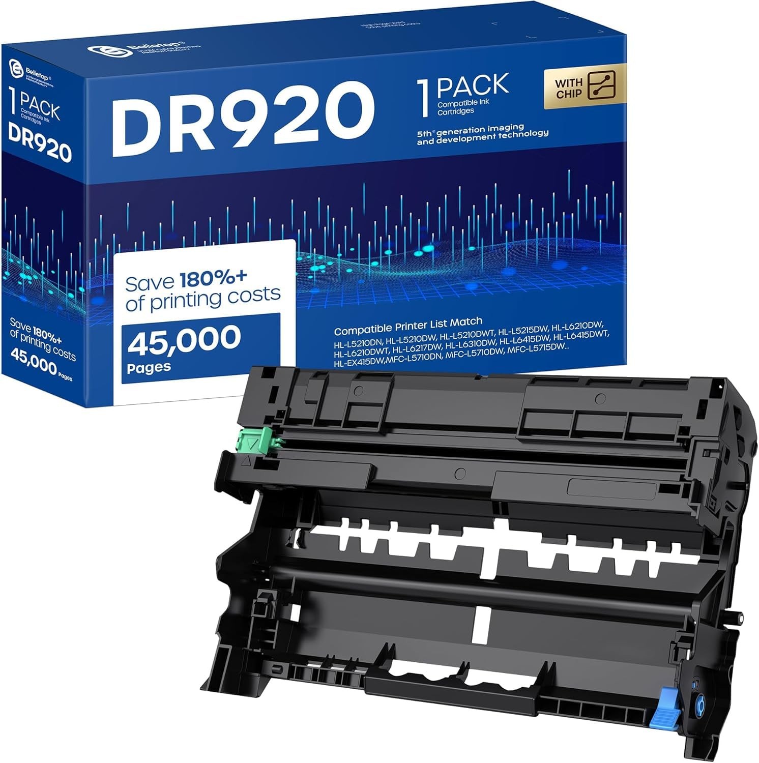 DR920 DR-920 Drum Unit High Yield with Brother DR920 DR 920 DR-920 for HL-L62...
