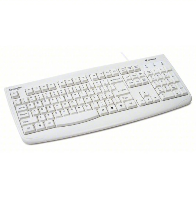 Kensington K64406US Wired USB Keyboard Mouse White