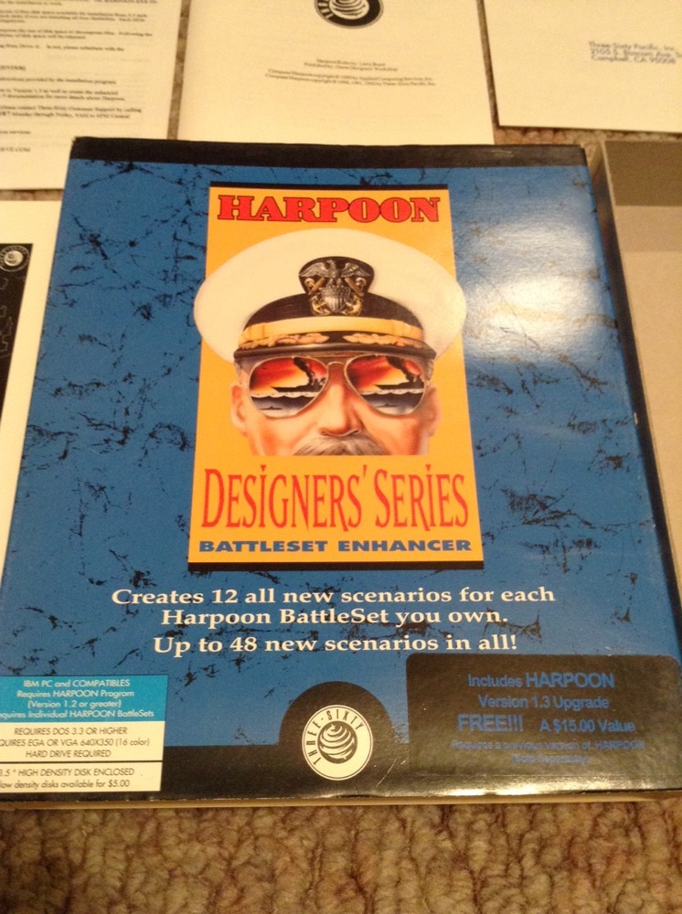 Harpoon Designer's Series: Battleset Enhancer (PC, 1992) Vintage RARE Complete