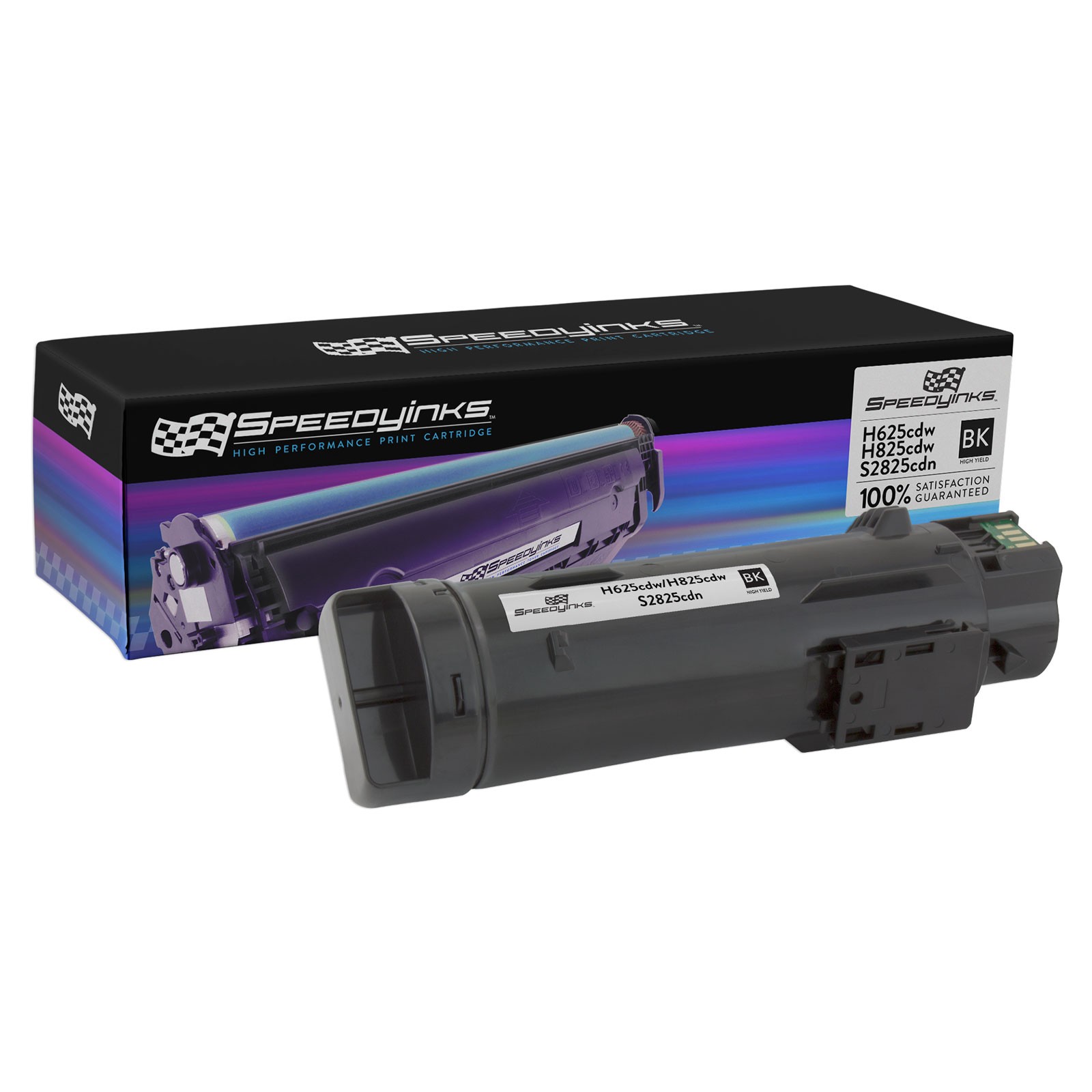 Compatible Black Laser Toner Cartridge for Dell H625cdw H825cdw S2825 593-BBOW