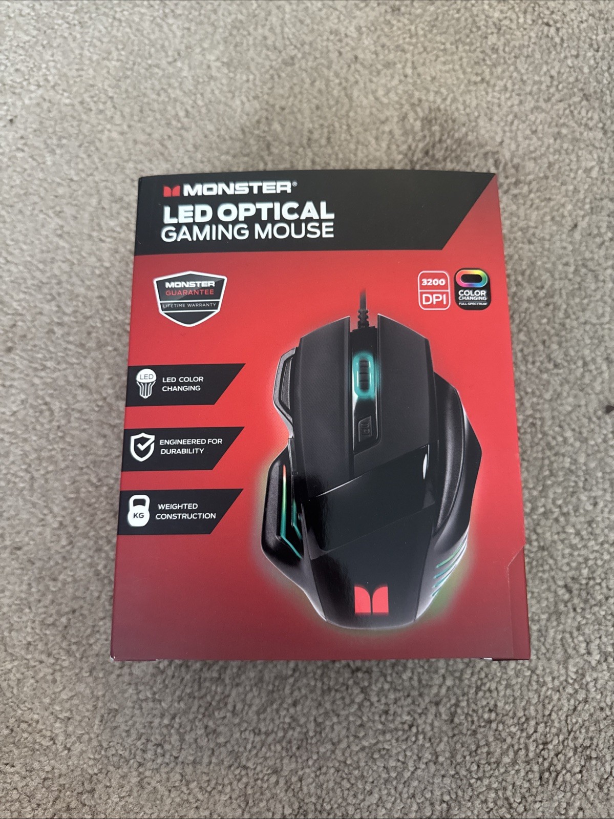 MONSTER LED OPTICAL GAMING MOUSE