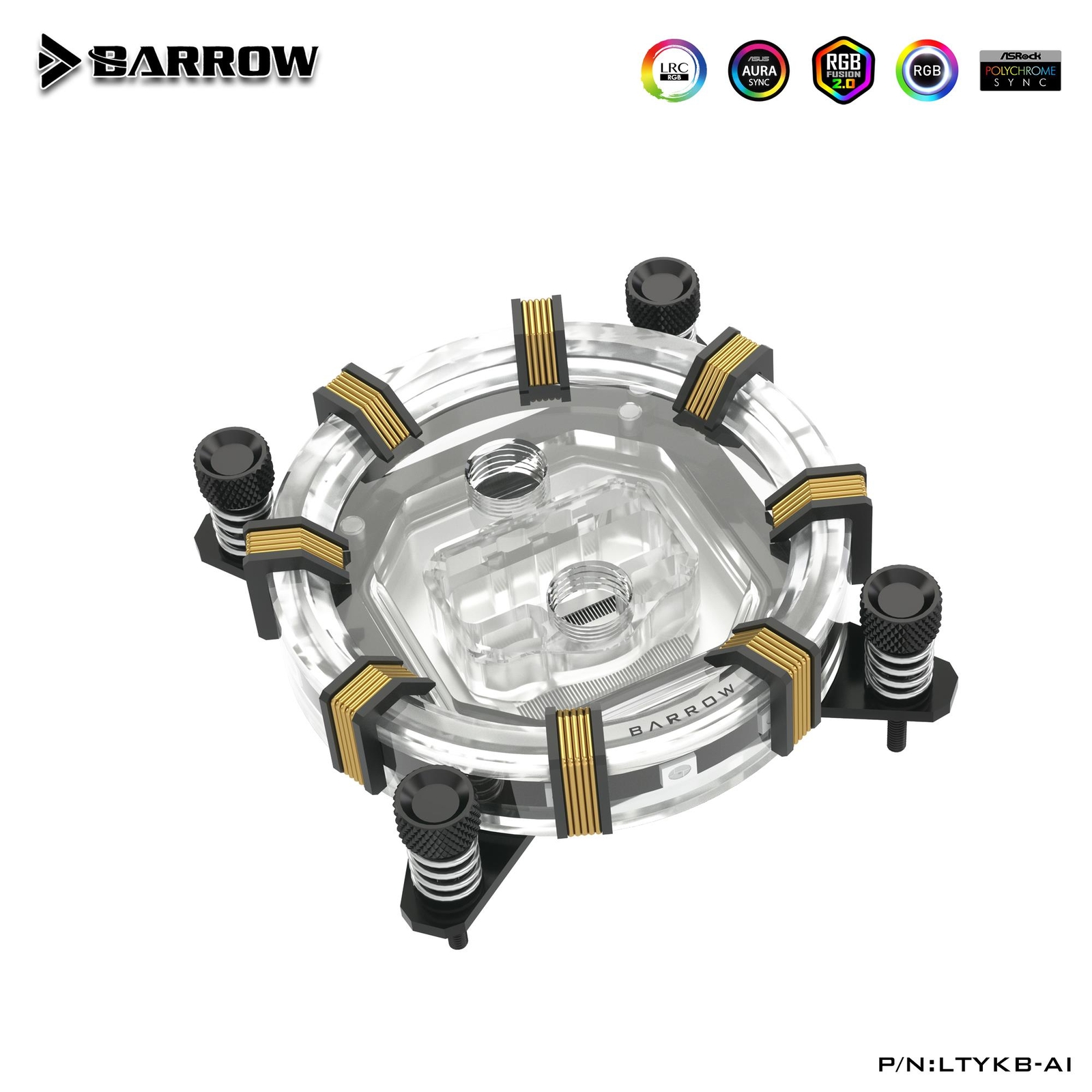 BARROW RGB Water Cooling CPU Block for Intel LGA 115x 1200 1700 LTYKB-AI