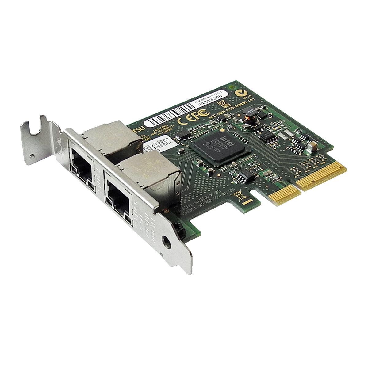 Fujitsu Primergy D3035-A11 GS1 Dual Port PCIe x4Gb Ethernet Network Card LP