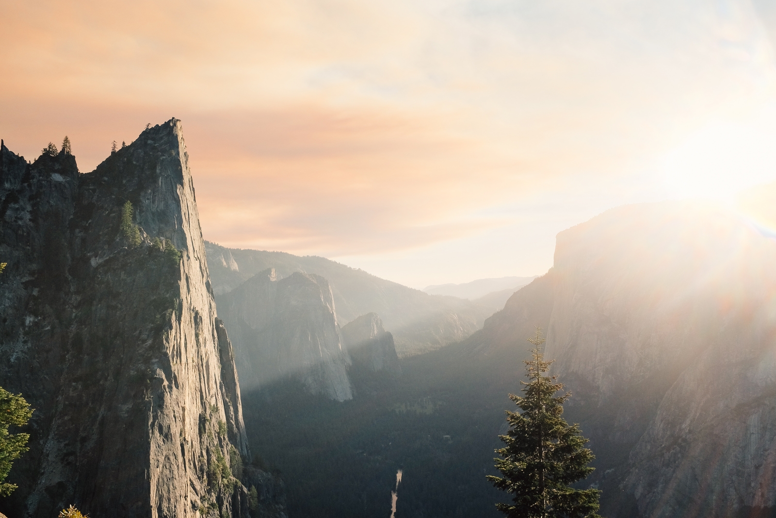 Landscape mountain top nature cliff gorge Custom Gaming Mat Desk