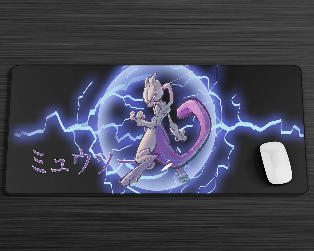 Mewtwo Storm Mouse Pad, Pokémon Gaming Desk Mat Accessories FASTSHIP346