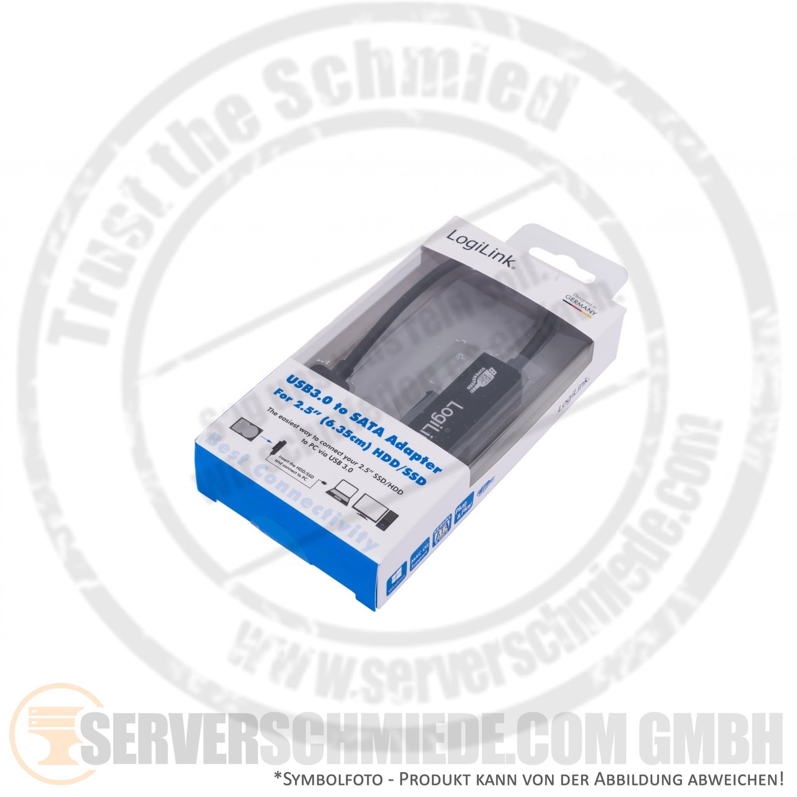 Logilink USB Adapter, USB 3.0 AM to SATA, for 2.5" HDD/SSD
