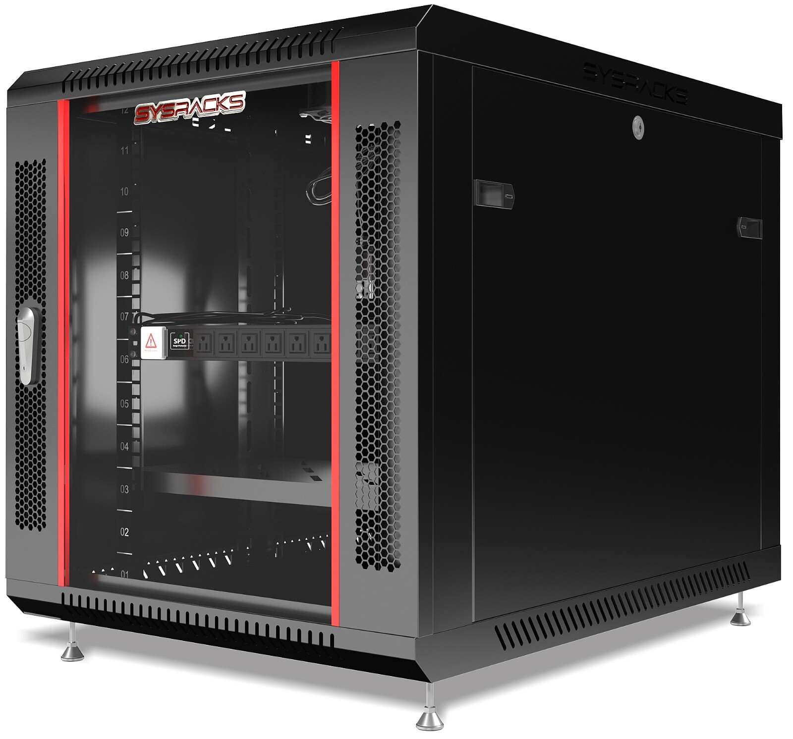 Sysracks 12U Server Rack Cabinet 35" Deep 19" Network Enclosure