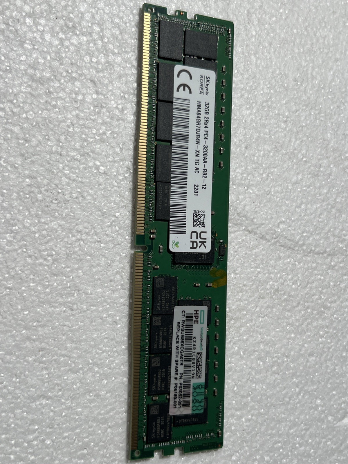 SK Hynix 32GB PC4-3200AA Reg ECC Server RAM HMA84GR7DJR4N-XN TG AC