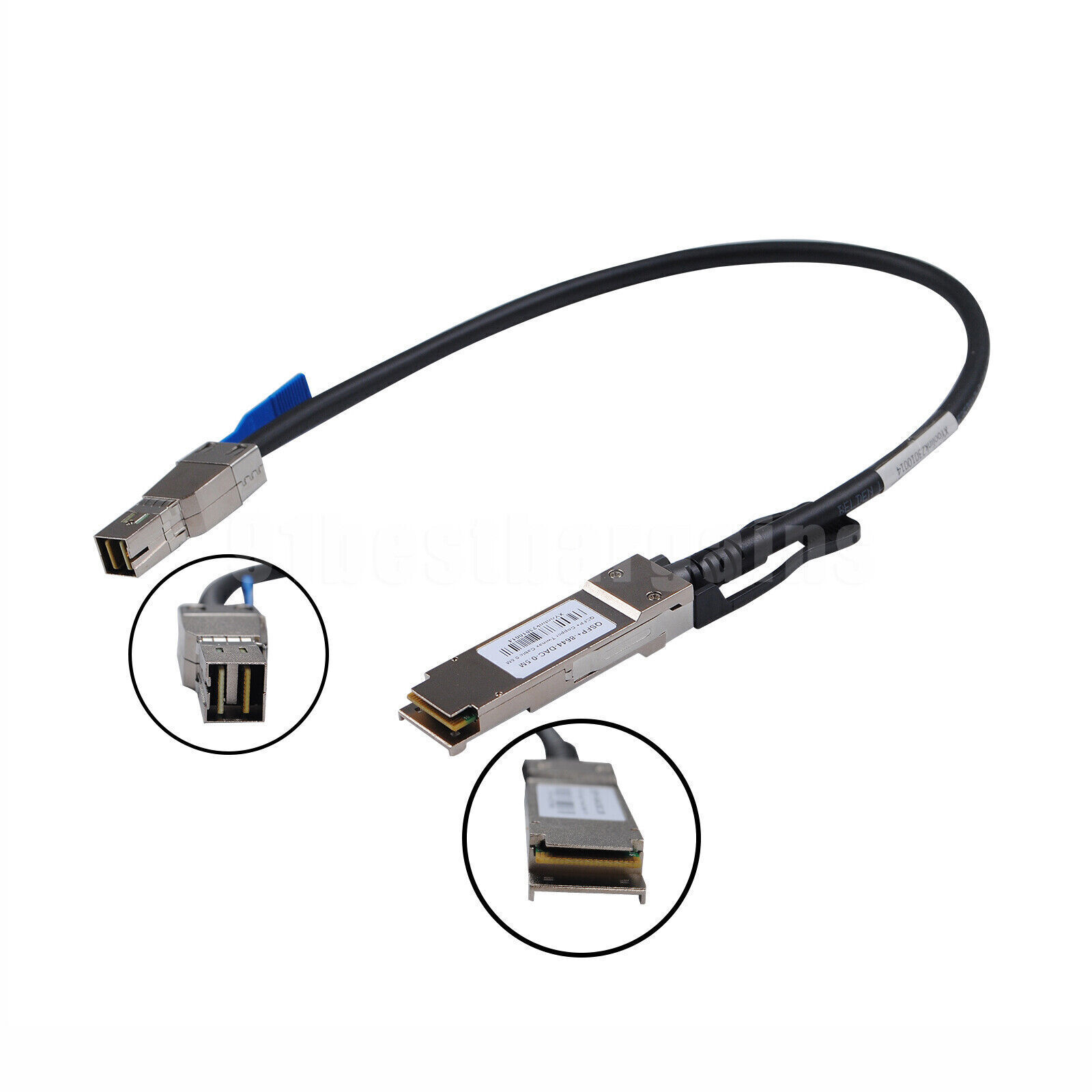12Gbps QSFP SFF 8436 to Mini SAS SFF 8644 External Mini SAS Cable 0.5m 1.64ft