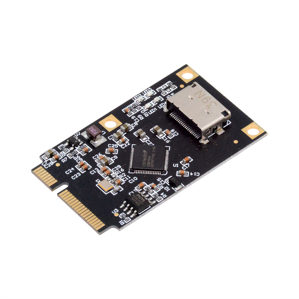 PCI Express Mini PCI-E to Slimline SFF-8654 SATA 3.0 Four Ports Adapter for SSD