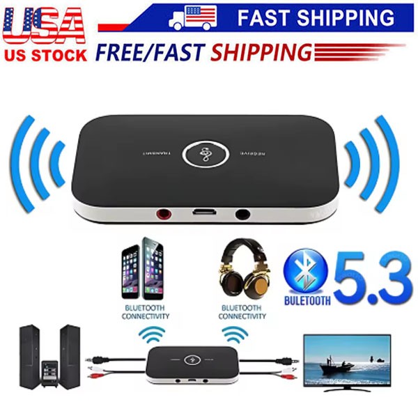 Bluetooth Transmitter & Receiver Wireless Adapter For Home stereos/speakers Lot