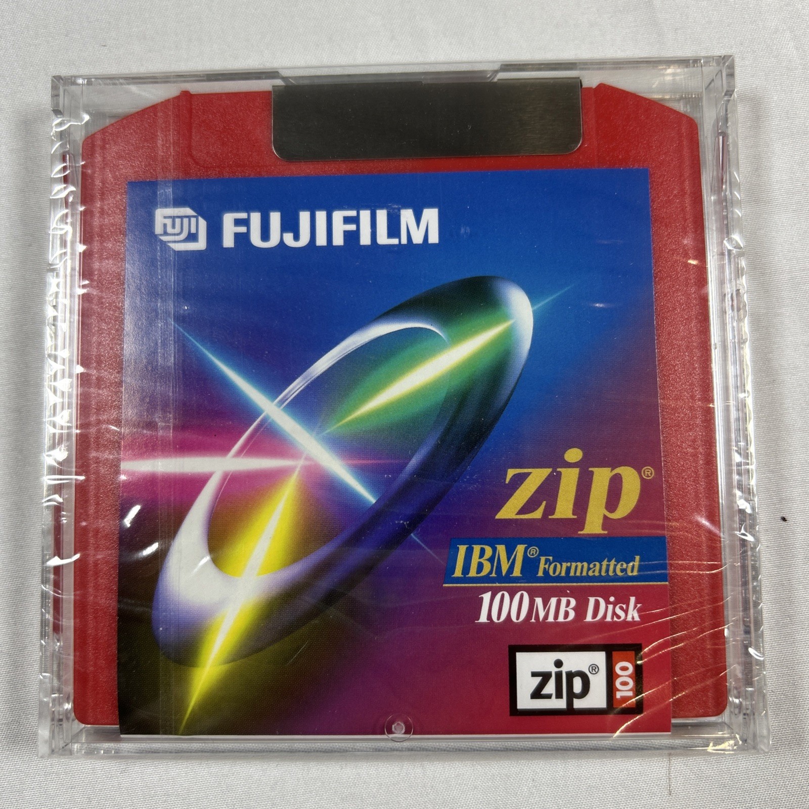 New Old Stock Factory Sealed Fuji Fujifilm Zip Disk 100 MB IBM Formatted