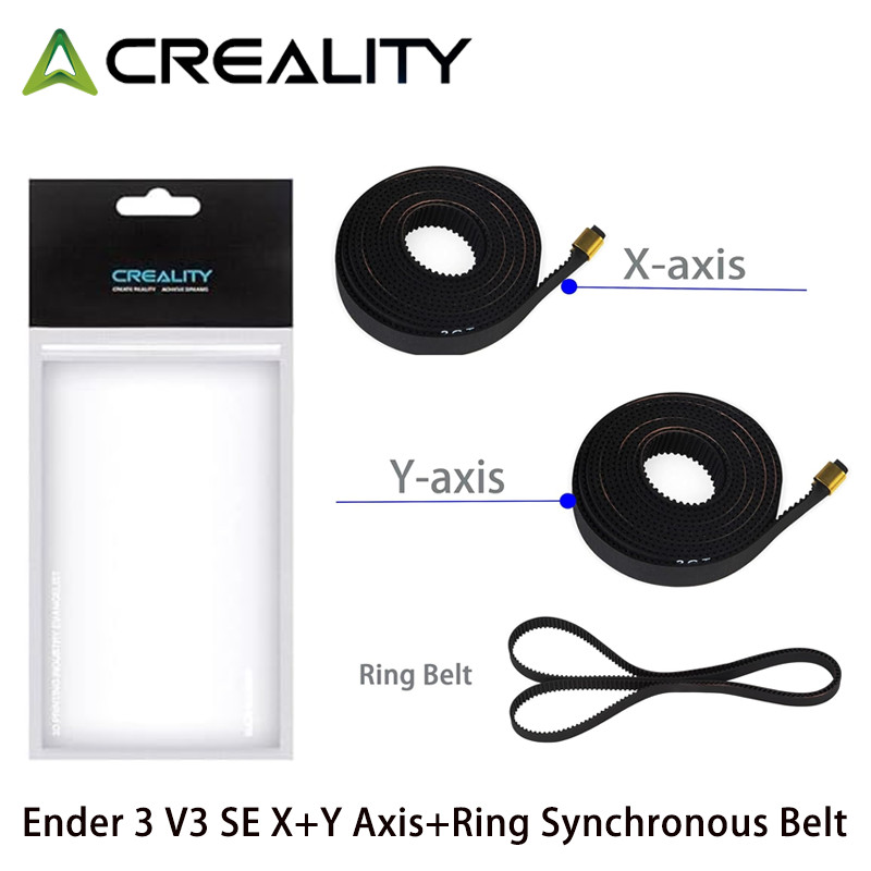 Creality Ender 3 V3 SE X axis + Y axis and Ring Timing Belt Set 3D Printer parts