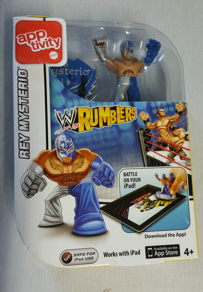 Rey Mysterio Rumblers WWE Wrestling Apptivity Mattel Game for iPad App NIP 