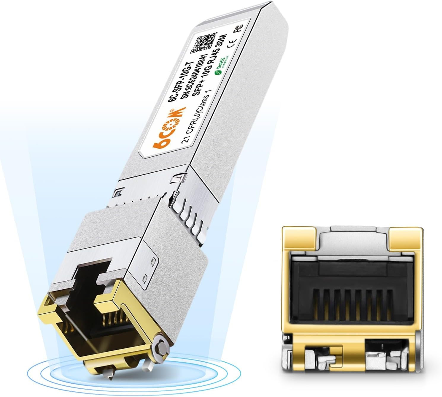 10Gbase-T SFP+ Copper RJ45 Module Transceiver, RJ-45 SFP+ Cat.6A