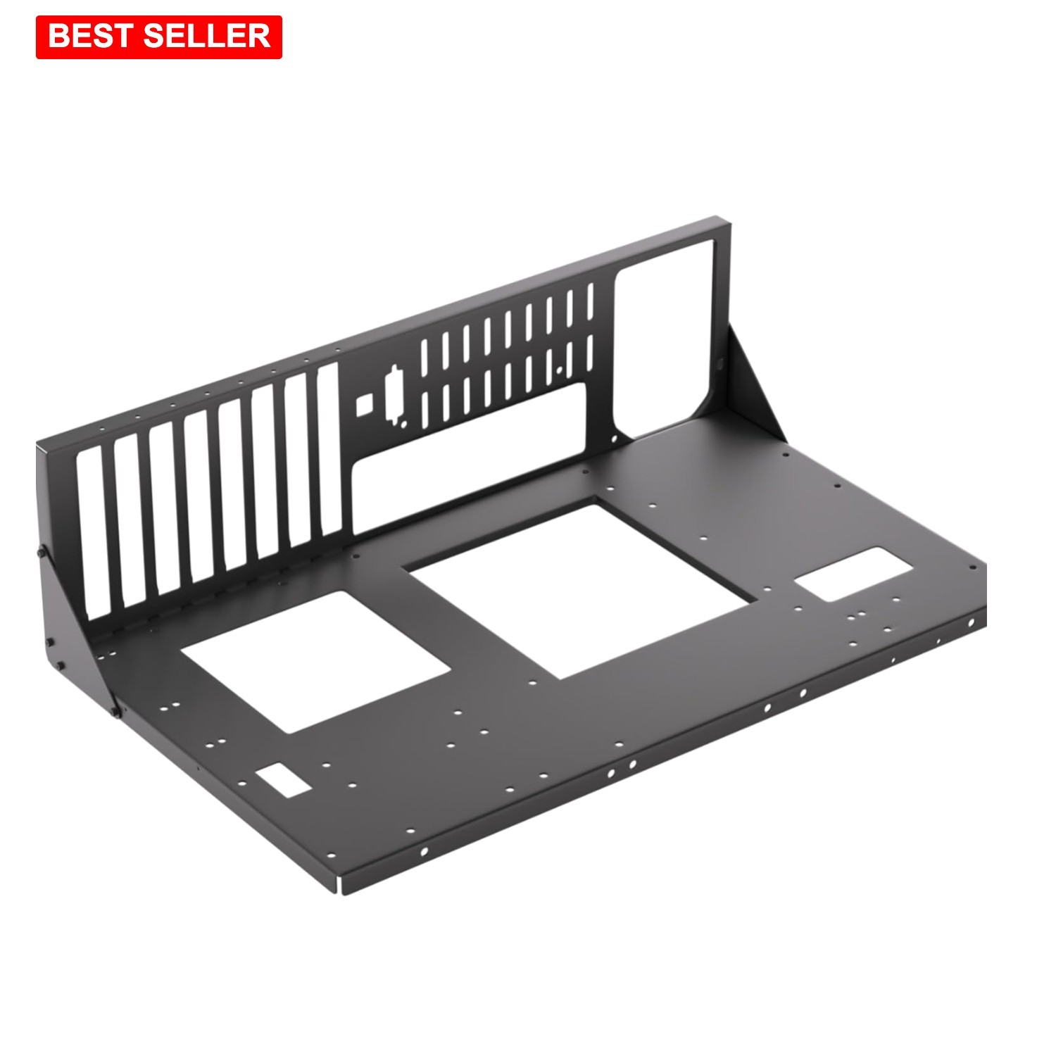 Open Air PC Case 10.43 Inch Wide Support ATX Micro ATX Mini ITX Steel