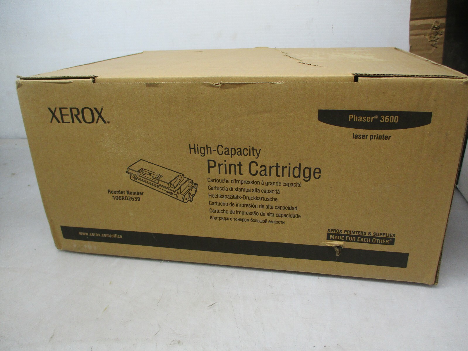 Genuine Xerox,  #106R02639,  High-Capacity,  Print Cartridge
