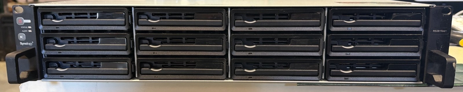 Synology RackStation RS3614xs+ NAS Server 8GB, No HDDS, 12 Caddies w/ Rails