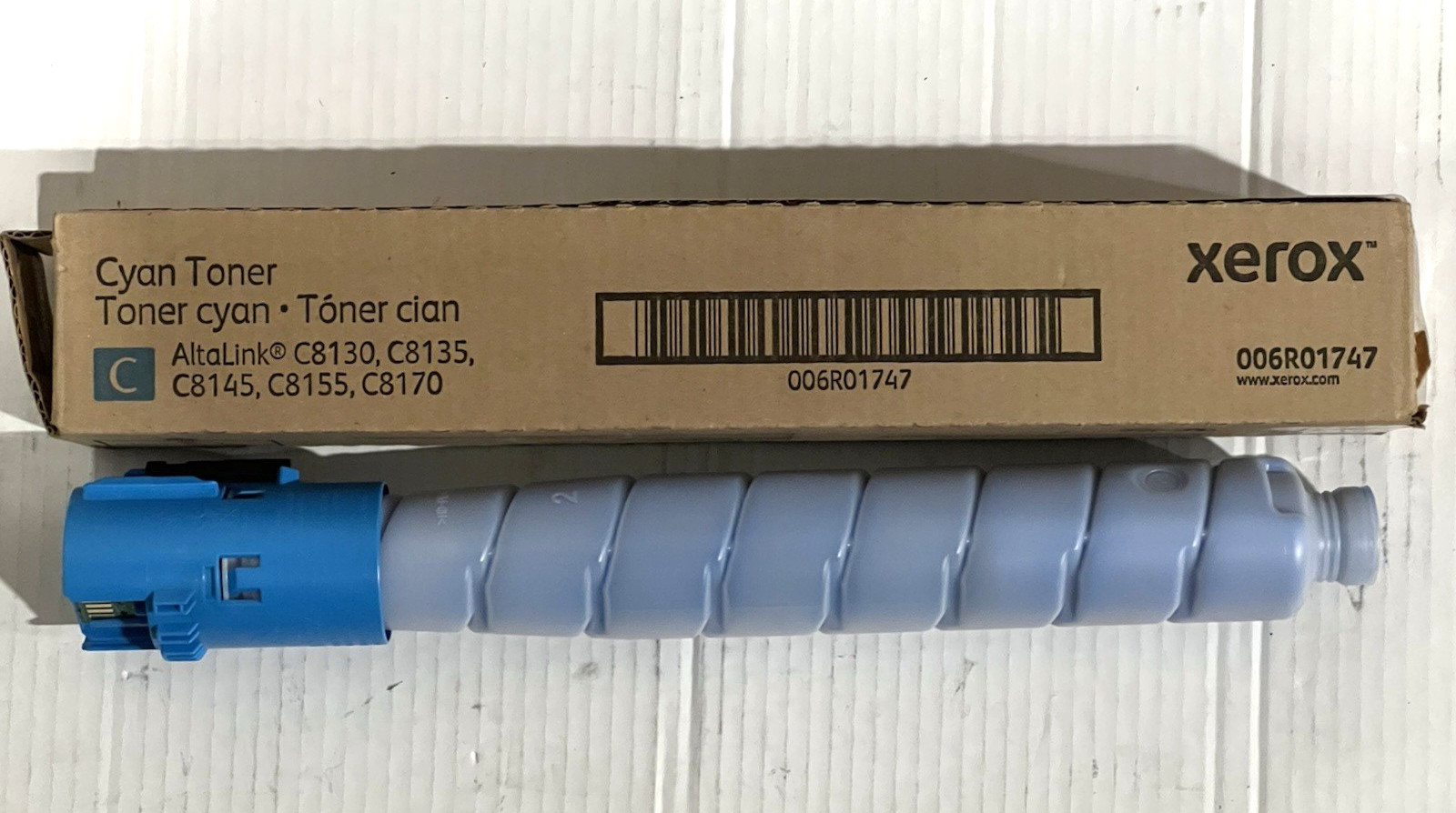 Xerox 006R01747 Toner Cartridge - Cyan-Open/Worn Box