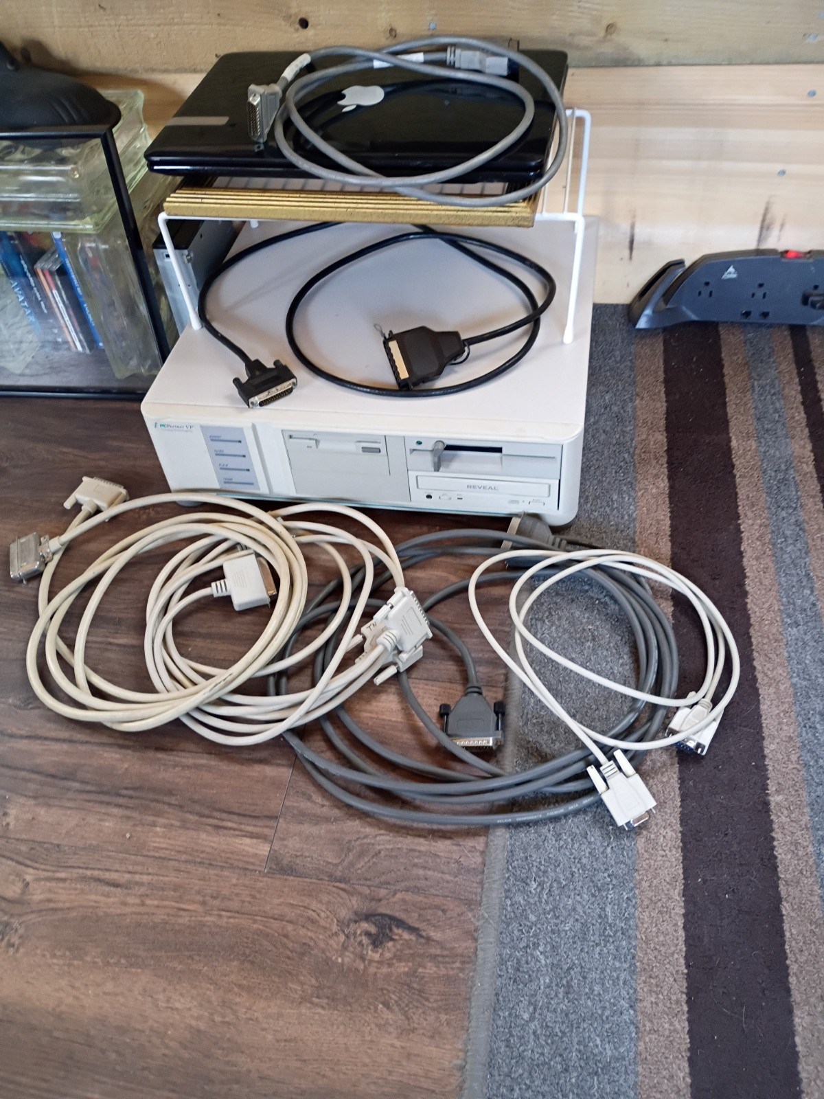 LOT OF 7 VINTAGE COMPUTER CABLES Used Good For Putting Vtg Computers Together