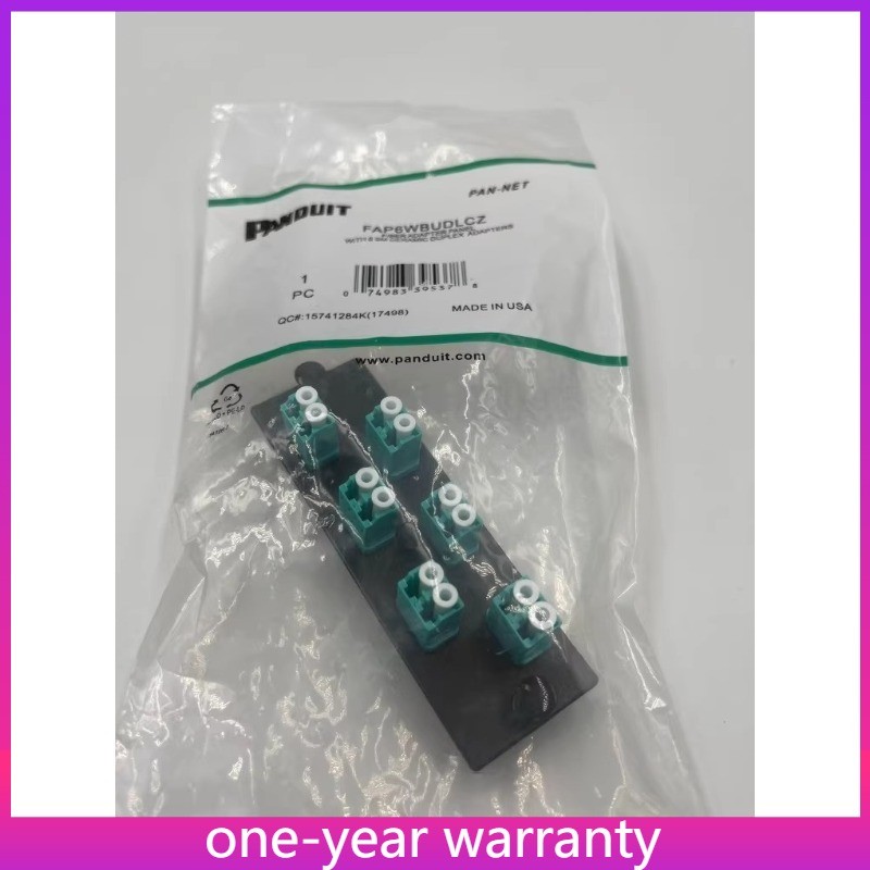 1PCS FAP6WBUDLCZ Panduit FAP6WBUDLCZ 12-Core Fiber Optic Adapter New