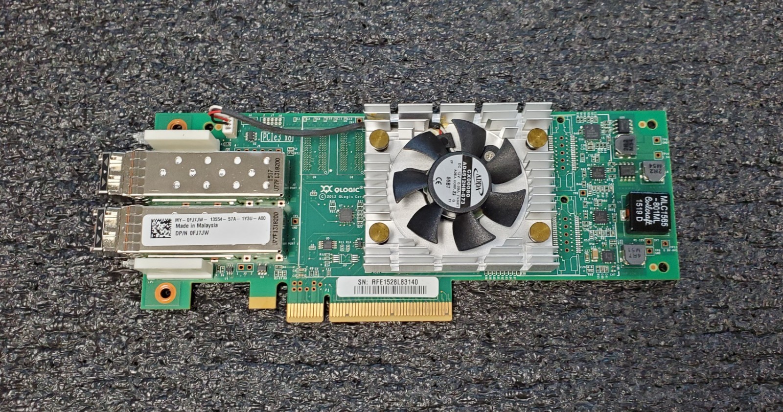 Dell QLogic Dual Port 16Gb SFP+ Fibre Channel PCIe Host Bus Adapter No Bracket