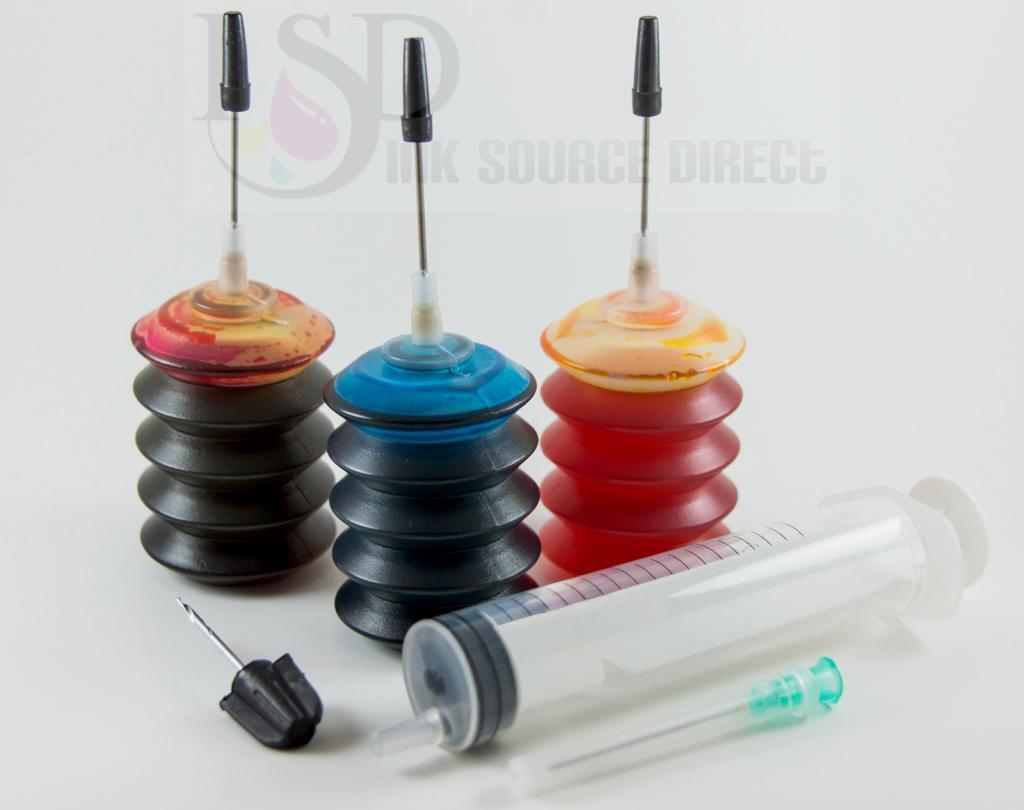 3x30ml premieum Color Refill ink kit for HP 110 CB304A Tri-color ink cartridges