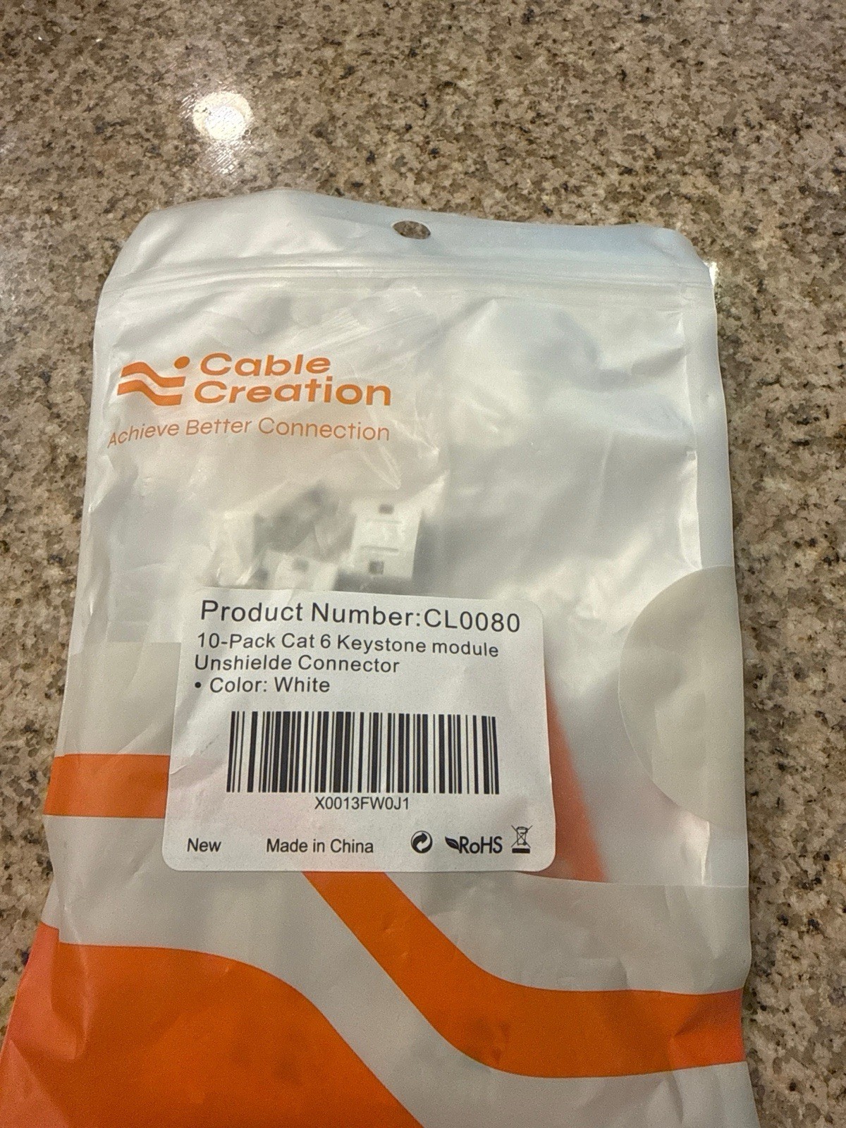 Cable Creation Cat 6 Keystone Module - Pack Of 8