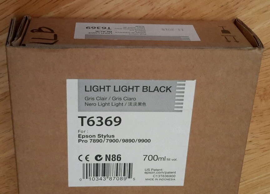 05-2023 NEW EPSON T6369 Light Light Black Ink 700ml Stylus 7890/7900/9890/9900