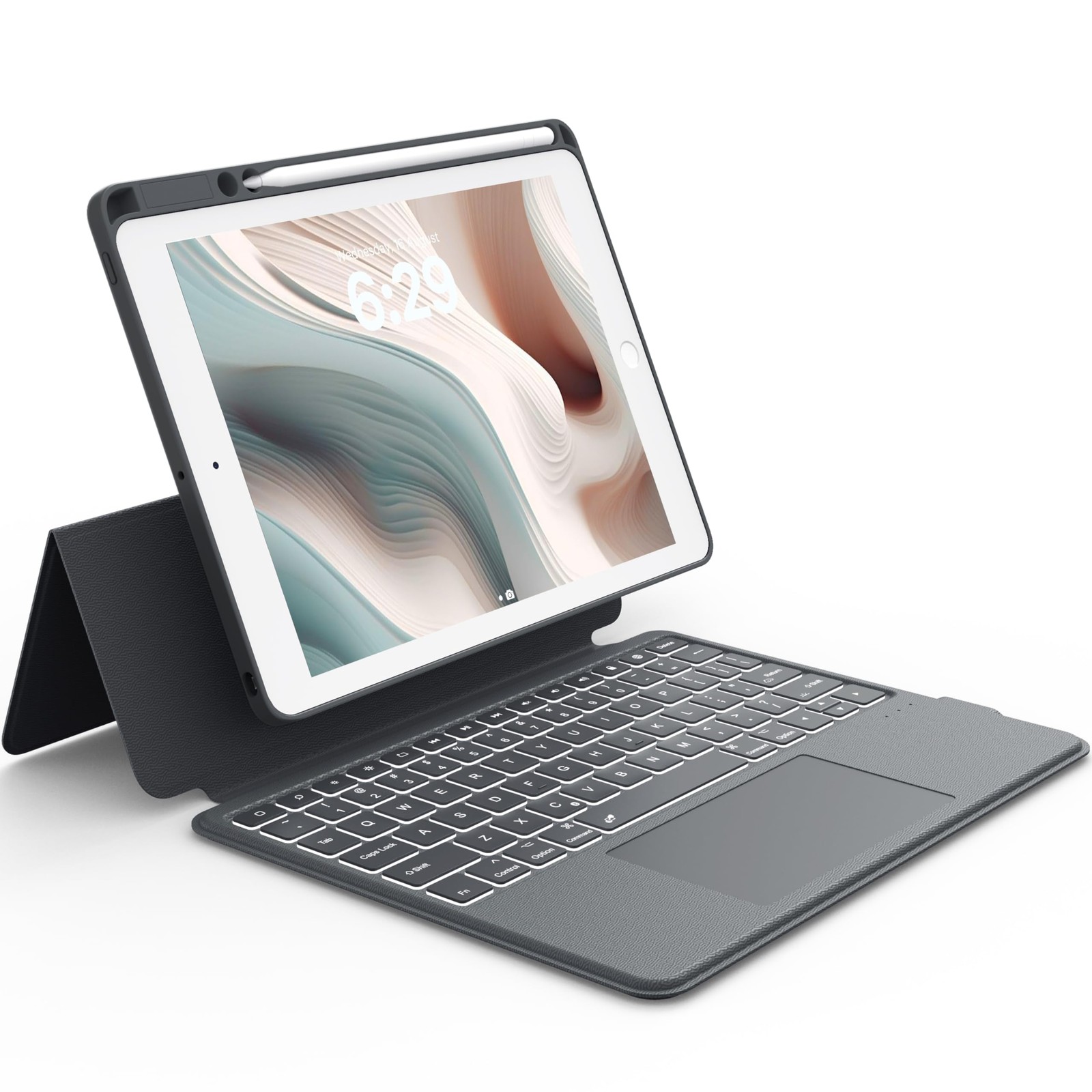 Rugged Keyboard Case for iPad 9th /8th /7th Generation 10.2 Inch