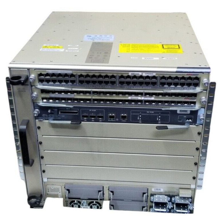 Cisco Catalyst C6807-XL Chassis with VS-SUP2T-10G, C6800-48P-SFP, C6800-48P-TX