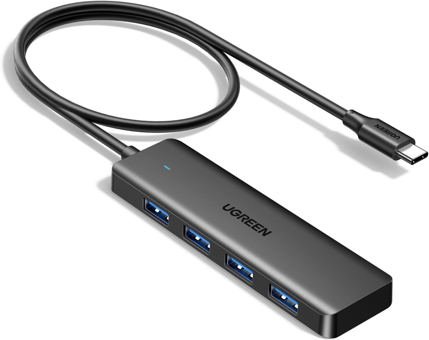 USB C Hub, 4 Ports USB A Splitter Ultra-Slim USB Expander, 2 Ft