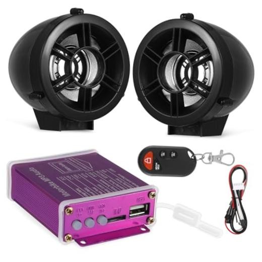 1set Wireless Motorcycle System Compact Stereo Audio for Motorcycles Easy