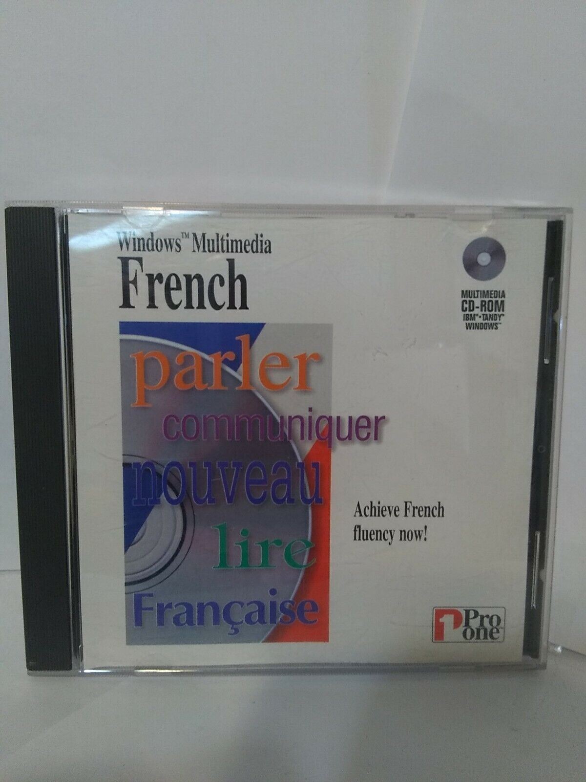 PRO ONE MULTIMEDIA WINDOWS LEARN FRENCH CD ROM REAL Speech Education For Sale