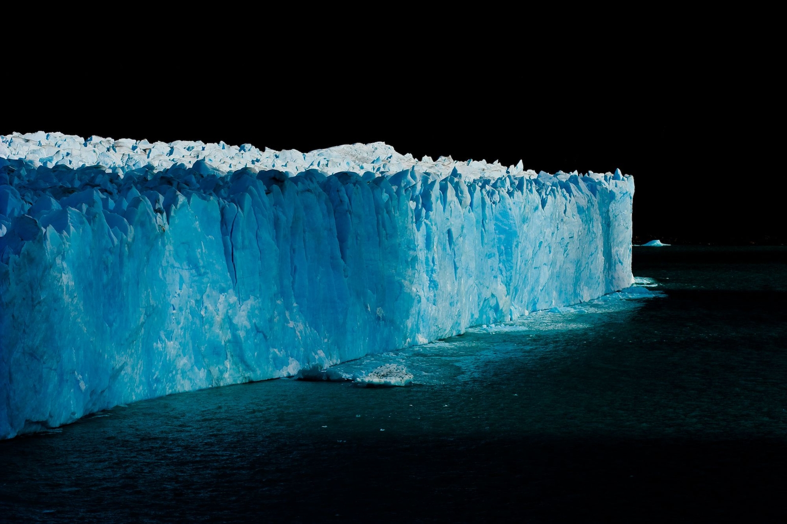 Landscape nature iceberg arctic sea night snow dark Custom Gaming Mat Desk