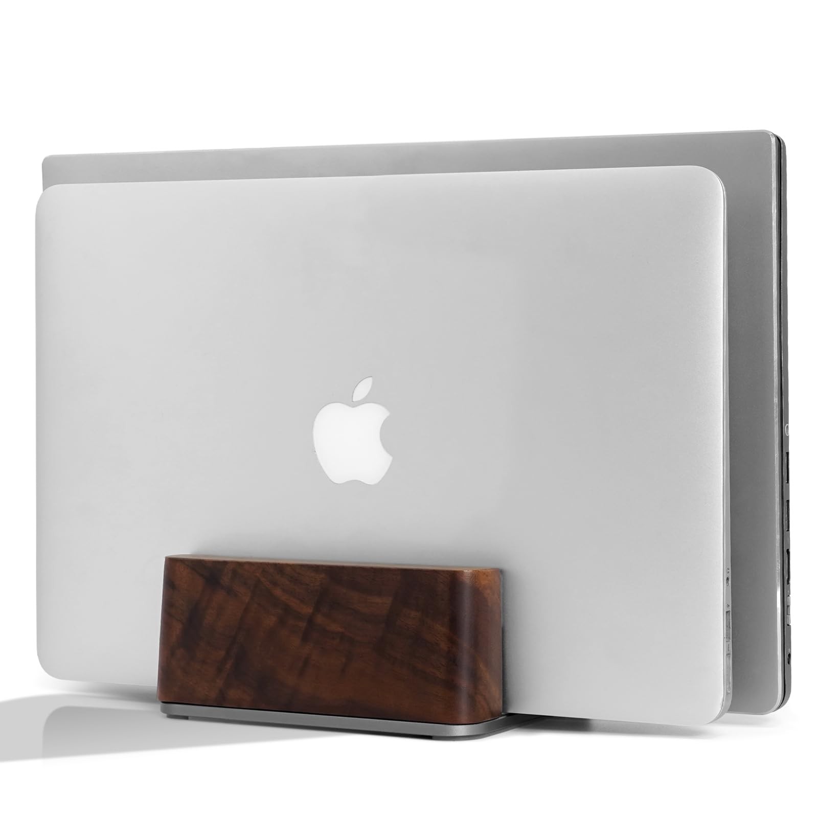 Adjustable Wooden Vertical Laptop Stand For Desk Holder Office Dock Fits Mac