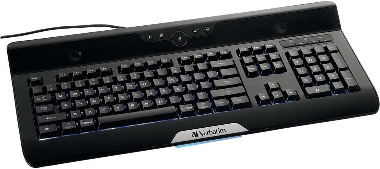 Verbatim 104 Key full-size US Plug & Play Wired Computer keyboard For Mac 96671