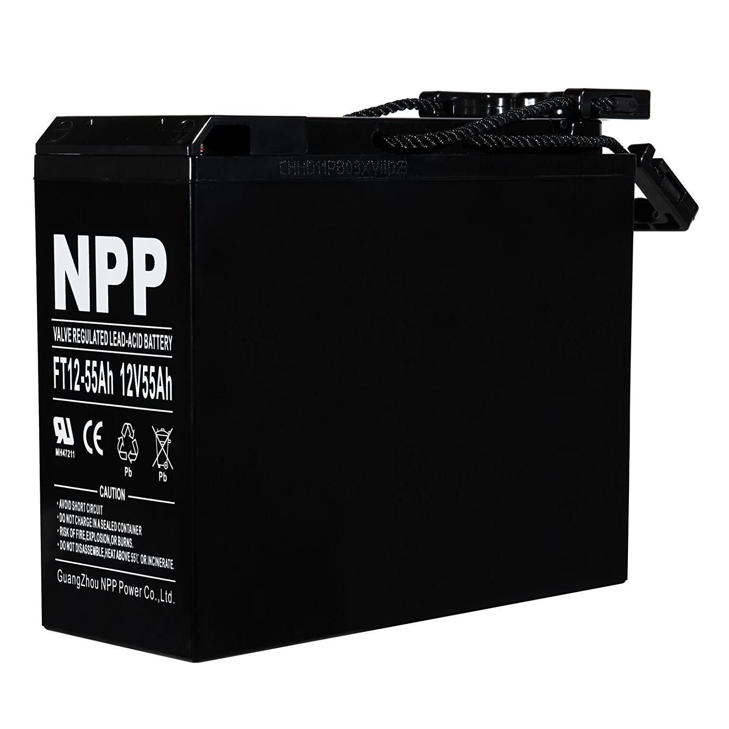 NPP FT12-55Ah Front Access Deep Cycle Solar Energy Power 12V 55 Ah Telecom