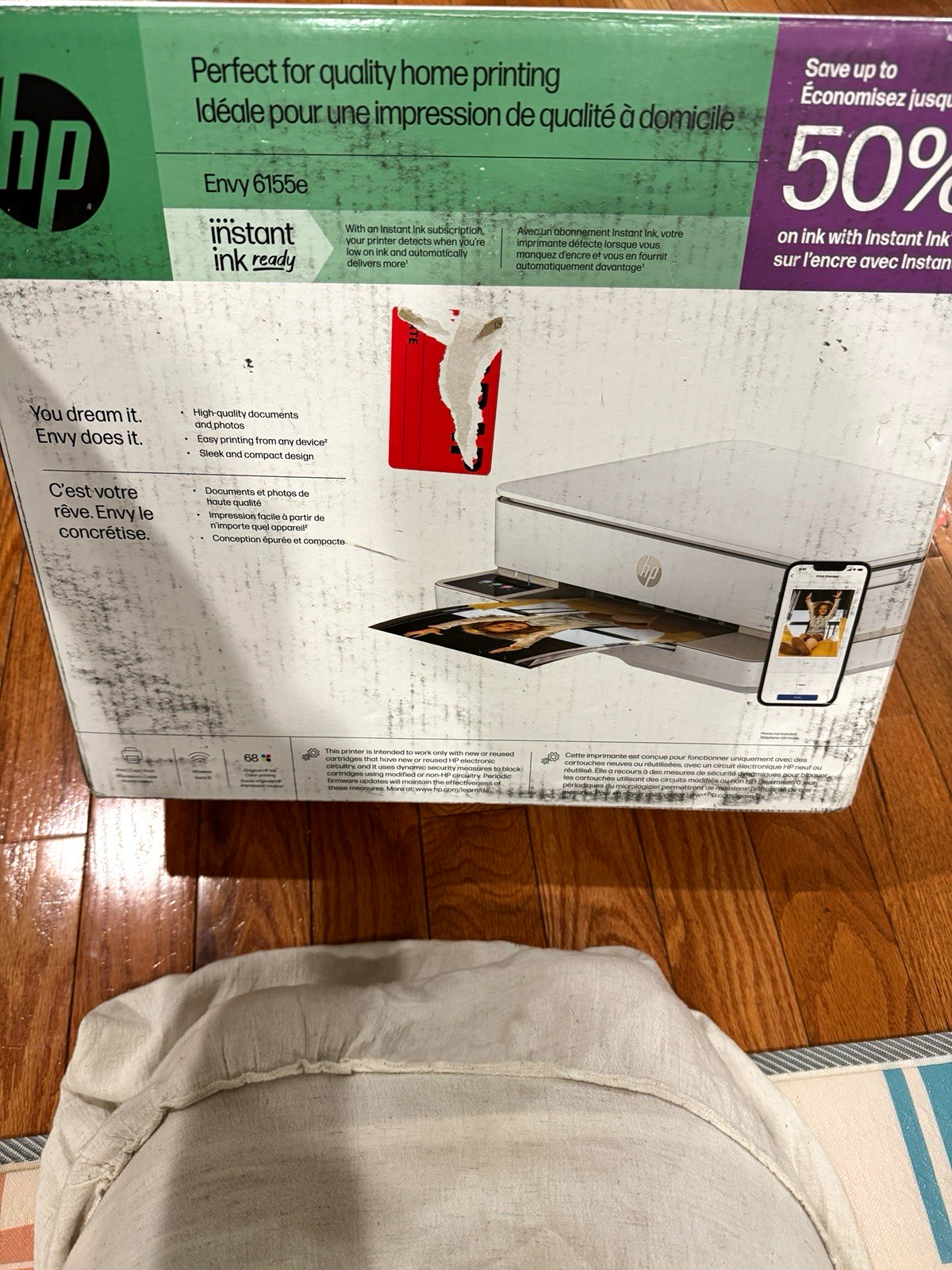 HP Envy 6155e Wireless Color All-in-One Inkjet Printer Scanner Copier