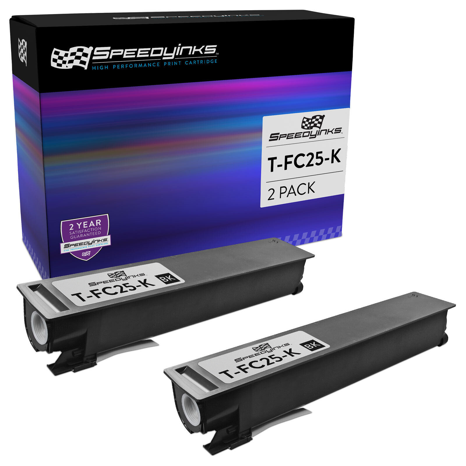 2PK For Toshiba T-FC25-K Black Toner e-Studio 2040C 2540C 3040C 3540C 4540C