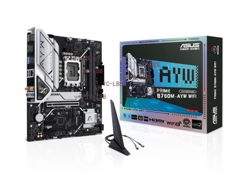 ASUS B760M-AYW WIFI ddr5 LGA1700 support intel core i7-12700/i5-13490f