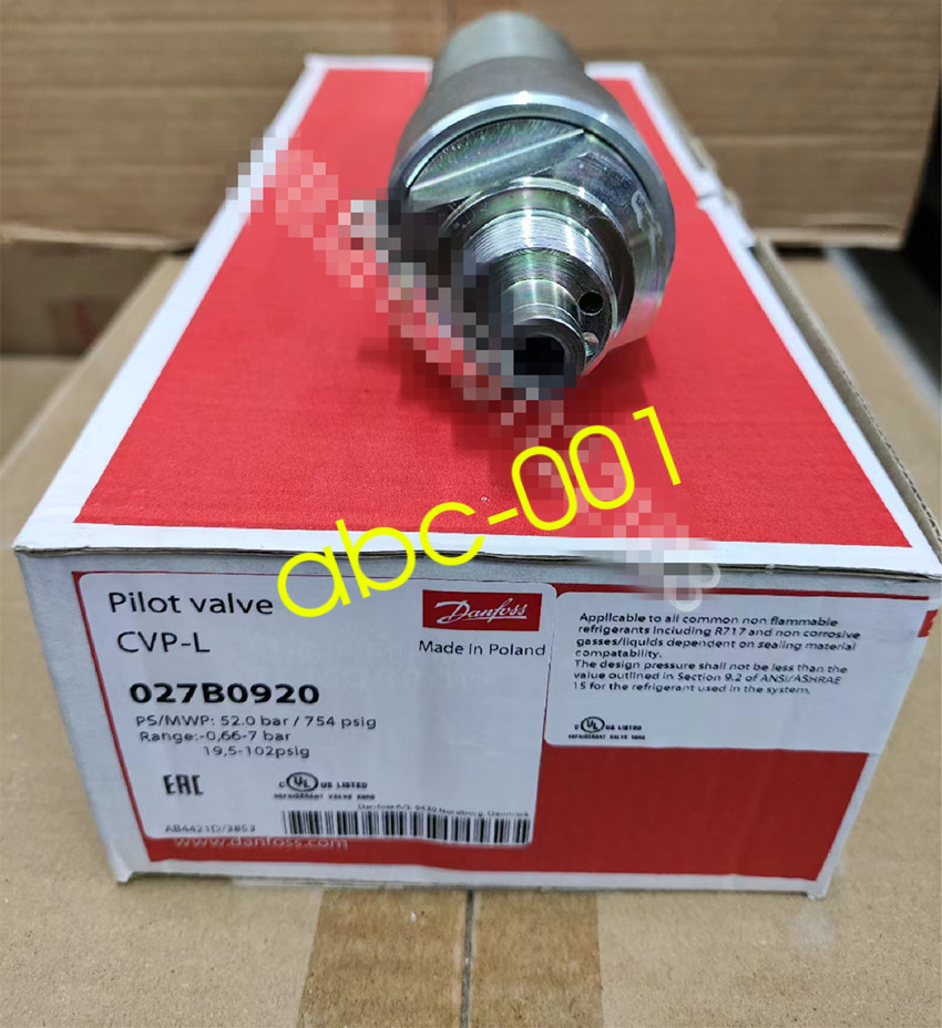 1pcs Danfoss ICS Electromagnetic Pilot Valve Series CVP-L(0.66-7bar) 027B0920