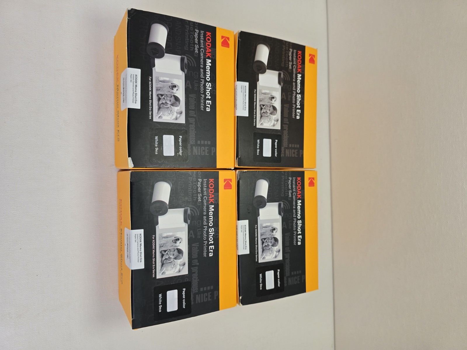 Kodak Memo Shot Era Instant Camera and Photo Printer Paper Set Sealed 4-PACK 